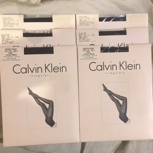 Calvin Klein black pantyhose 6 pairs NWT